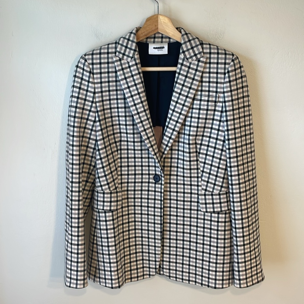 Akris Punto Stretch plaid blazer